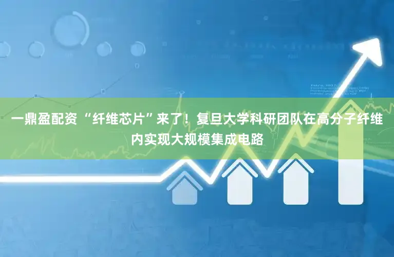 一鼎盈配资 “纤维芯片”来了！复旦大学科研团队在高分子纤维内实现大规模集成电路