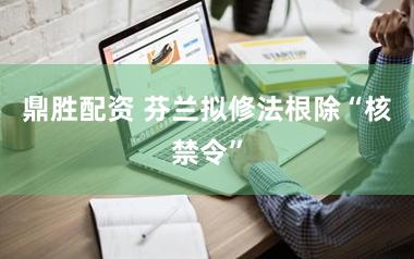 鼎胜配资 芬兰拟修法根除“核禁令”