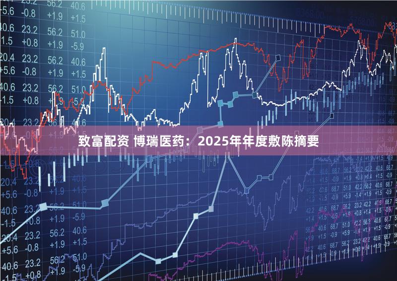 致富配资 博瑞医药：2025年年度敷陈摘要