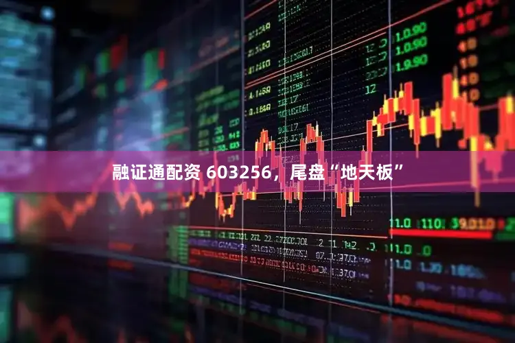 融证通配资 603256，尾盘“地天板”